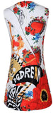 Embellished Printed Shift Dress