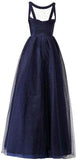 Beaded Sleeveless Layered Gown - DESIGNER INSPIRED FASHIONS