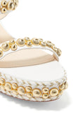 'Rondaclou' 60 Studded Leather Wedge Sandals