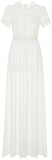 Floral Appliques Embroidered Maxi Dress