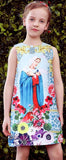 Virgin Mary Print Dress - DESIGNER INSPIRED FASHIONS