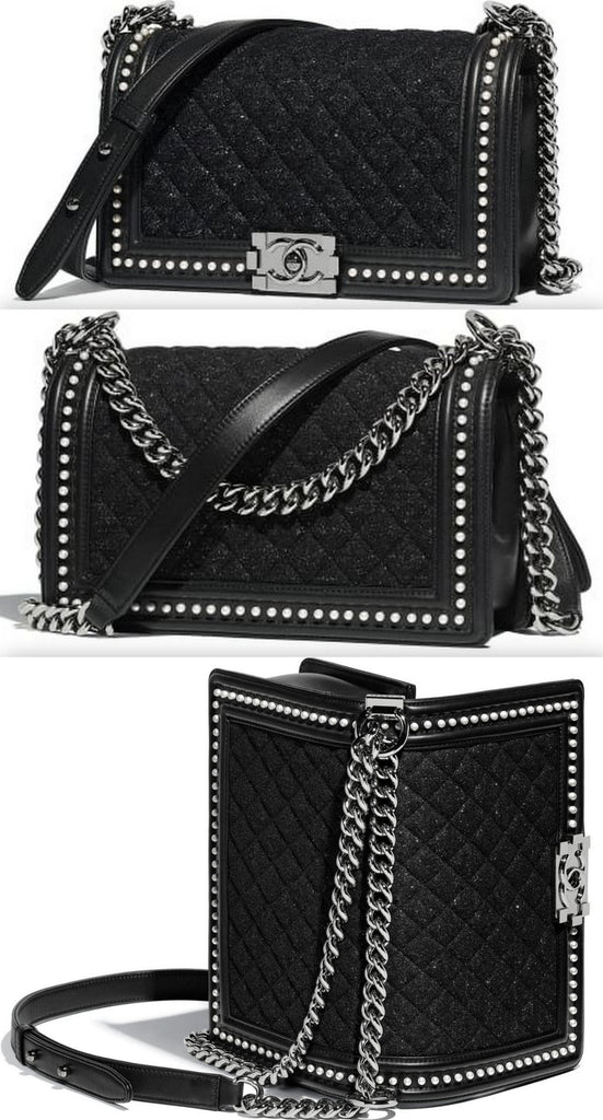 Boy Tweed Quilted Handbag