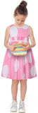 Polka Dot Print Dress, Pink or Yellow - DESIGNER INSPIRED FASHIONS