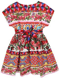 'Mambo' Print Tie-Waist Dress - DESIGNER INSPIRED FASHIONS