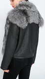 Fox Fur Leather Jacket