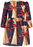 Jacquard Spaghetti Print Dress - DESIGNER INSPIRED FASHIONS