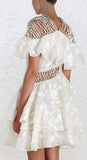 'Mischief' Layer Dress in White - DESIGNER INSPIRED FASHIONS