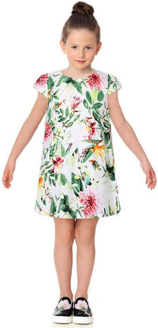 Garden Print Dress - DESIGNER INSPIRED FASHIONS