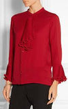 Georgette Ruffled Blouse - DESIGNER INSPIRED FASHIONS