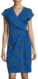 'Sascha' Dot-Print Wrap Dress - DESIGNER INSPIRED FASHIONS