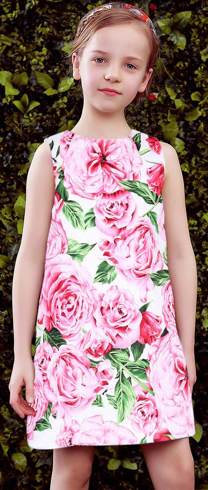 Roses Printed Jacquard Dress - DESIGNER INSPIRED FASHIONS