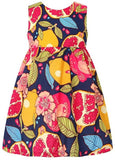 Fruit Print Dress, White or Black - DESIGNER INSPIRED FASHIONS