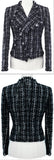Black & White Tweed Knit Jacket - DESIGNER INSPIRED FASHIONS