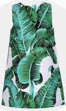 Banana Leaf Print Dress - DESIGNER INSPIRED FASHIONS