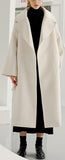 Cream Wool-Blend Coat
