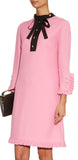 Pink Ruffle Rhinestone Dress - DESIGNER INSPIRED FASHIONS