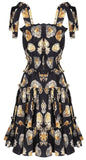 Scared Heart Print Mini Dress