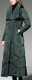 High-Collar Wrap Down Coat - (Red, Green,Black) - DESIGNER INSPIRED FASHIONS