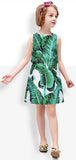 Banana Leaf Print Dress - DESIGNER INSPIRED FASHIONS