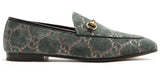 Jordaan Logo-Jacquard Velvet Loafers