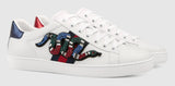Ace Embroidered Low-Top Snake-Embellished Sneakers - DESIGNER INSPIRED FASHIONS
