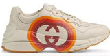 Rhyton Sneakers with Interlocking G and Heart