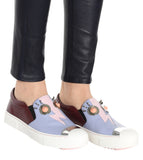 Embellished Leather Sneakers - DESIGNER INSPIRED FASHIONS