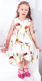 Ice Cream Print Dress - DESIGNER INSPIRED FASHIONS