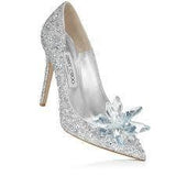 'Cinderella' Inspired Crystal Covered Pointy Toe Pump - DESIGNER INSPIRED FASHIONS