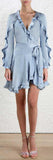 'Winsome' Flutter Dress, Light Blue - DESIGNER INSPIRED FASHIONS