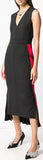 Asymmetrical Contrast-Stripe Dress | DESIGNER INSPIRED FASHIONS