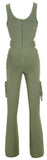 Lace-up Jumpsuit - DESIGNER INSPIRED FASHIONS
