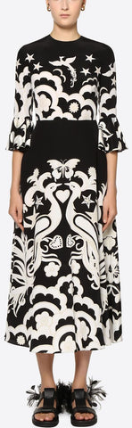 Phoenix Crepe De Chine Dress