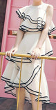 Ruffle Tiered Organza Dress - DESIGNER INSPIRED FASHIONS