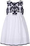 Embroidered Cotton Dress, Black or Red - DESIGNER INSPIRED FASHIONS