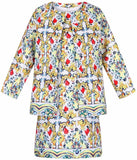 Tile Print Jacket & Dress Set - DESIGNER INSPIRED FASHIONS