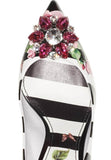 Stripe Rose Pumps