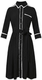 Color-Contrast Shirt-Dress