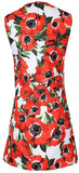 Floral Appliques Embellished Mini Dress