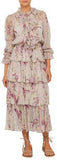 Floral Printed Ruffle Tiered Dress