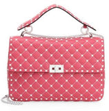 Large Free Rockstud Shoulder Bag - Blue, Black, Red, Pink
