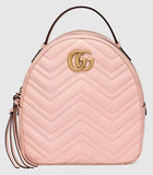 GG Marmont Quilted Leather Backpack, Pink - DESIGNER INSPIRED FASHIONS