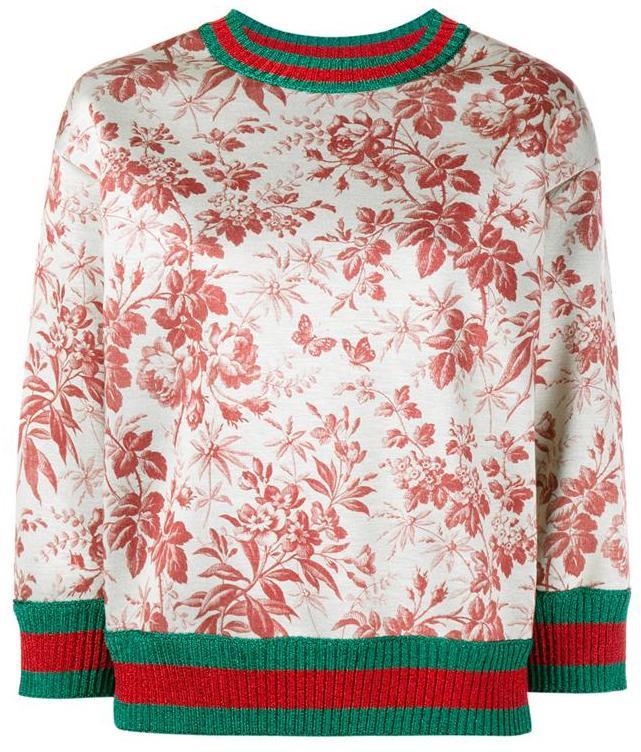 Herbarium Print Sweatshirt - DESIGNER INSPIRED FASHIONS