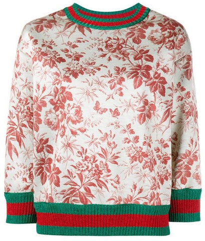 Herbarium Print Sweatshirt - DESIGNER INSPIRED FASHIONS