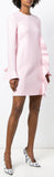 Ruffled Mini Dress, Pink