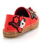 Locket-Flower-Jewel Embroidered Espadrilles-Red - DESIGNER INSPIRED FASHIONS