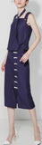 Linen Cotton Tank & Hook-Button Skirt Set - DESIGNER INSPIRED FASHIONS