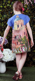 Postcard Print Dress - DESIGNER INSPIRED FASHIONS