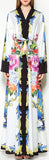 Floral & Vase Printed Robe-Dress