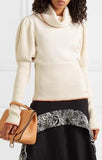Ribbed-Knit Turtleneck Sweater